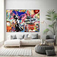 Banksy Don't Loose your Love Canvas Wall Art-MinimalisticDecor.com