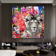 Banksy Dream Big Dreams Canvas Wall Art-MinimalisticDecor.com
