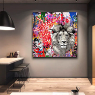 Banksy Dream Big Dreams Canvas Wall Art-MinimalisticDecor.com