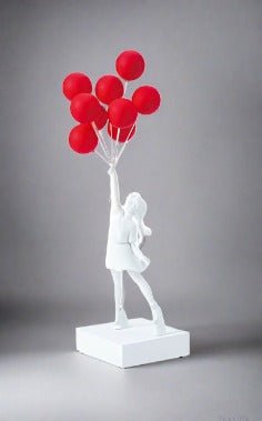 Banksy Flying Balloons Girl Figure-MinimalisticDecor.com