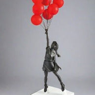 Banksy Flying Balloons Girl Figure-MinimalisticDecor.com