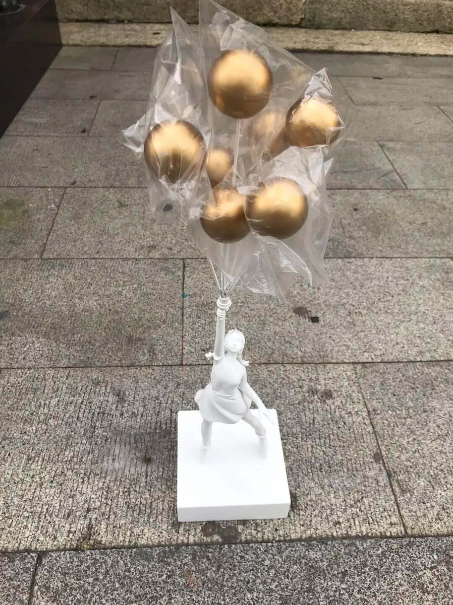 Banksy Flying Balloons Girl Figure-MinimalisticDecor.com