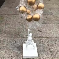 Banksy Flying Balloons Girl Figure-MinimalisticDecor.com