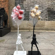 Banksy Flying Balloons Girl Figure-MinimalisticDecor.com