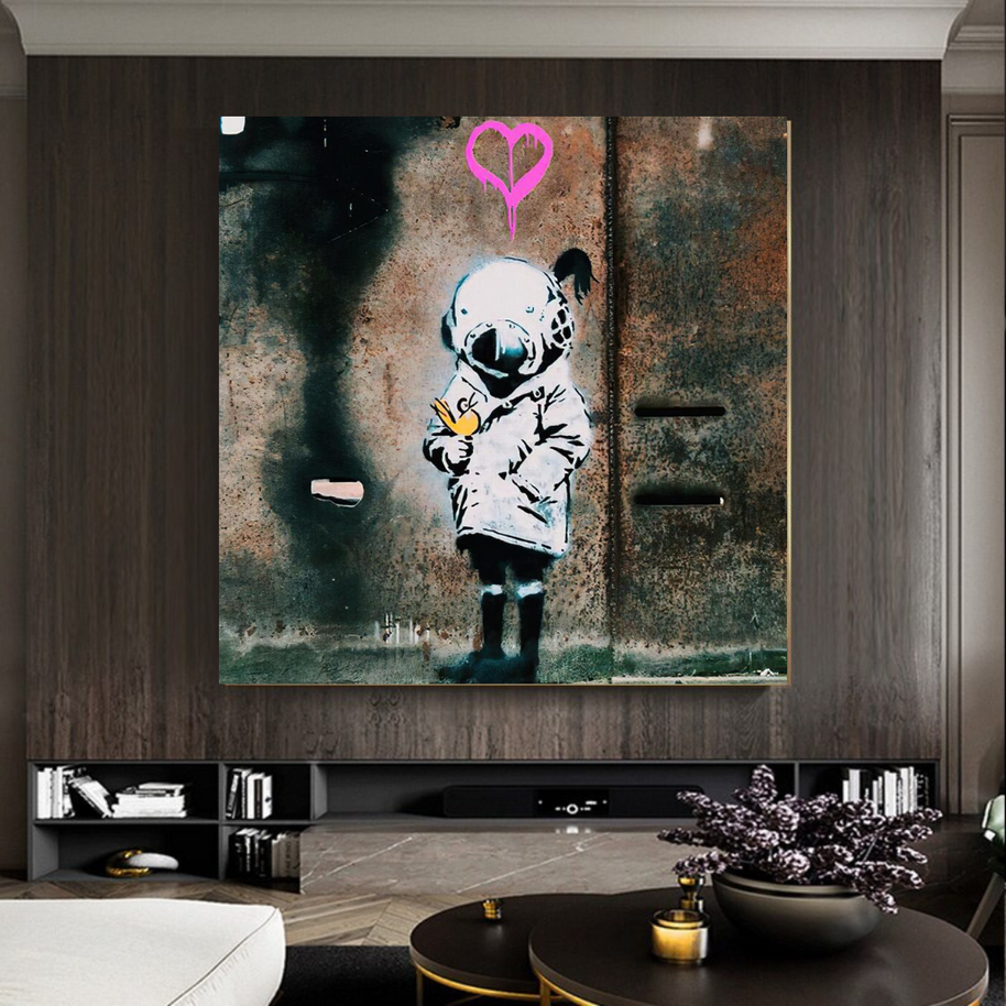 Banksy Follow your Dreams Canvas Wall Art-MinimalisticDecor.com