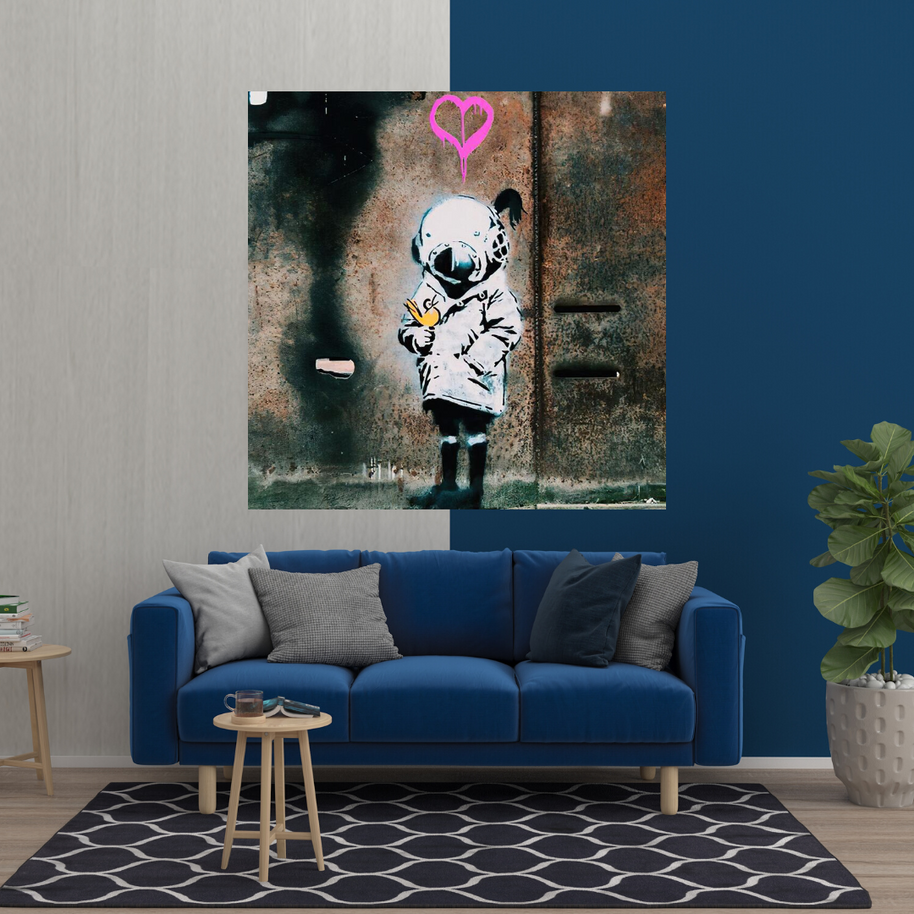 Banksy Follow your Dreams Canvas Wall Art-MinimalisticDecor.com