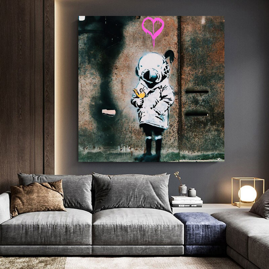 Banksy Follow your Dreams Canvas Wall Art-MinimalisticDecor.com