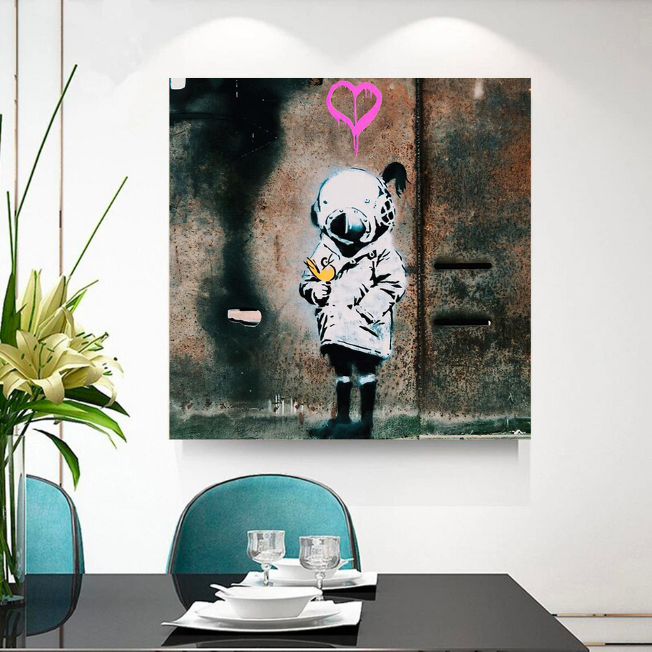Banksy Follow your Dreams Canvas Wall Art-MinimalisticDecor.com