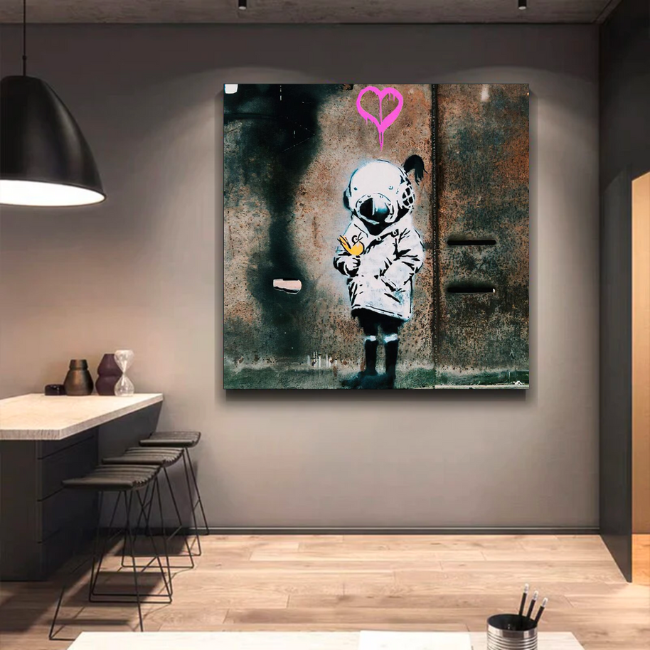 Banksy Follow your Dreams Canvas Wall Art-MinimalisticDecor.com