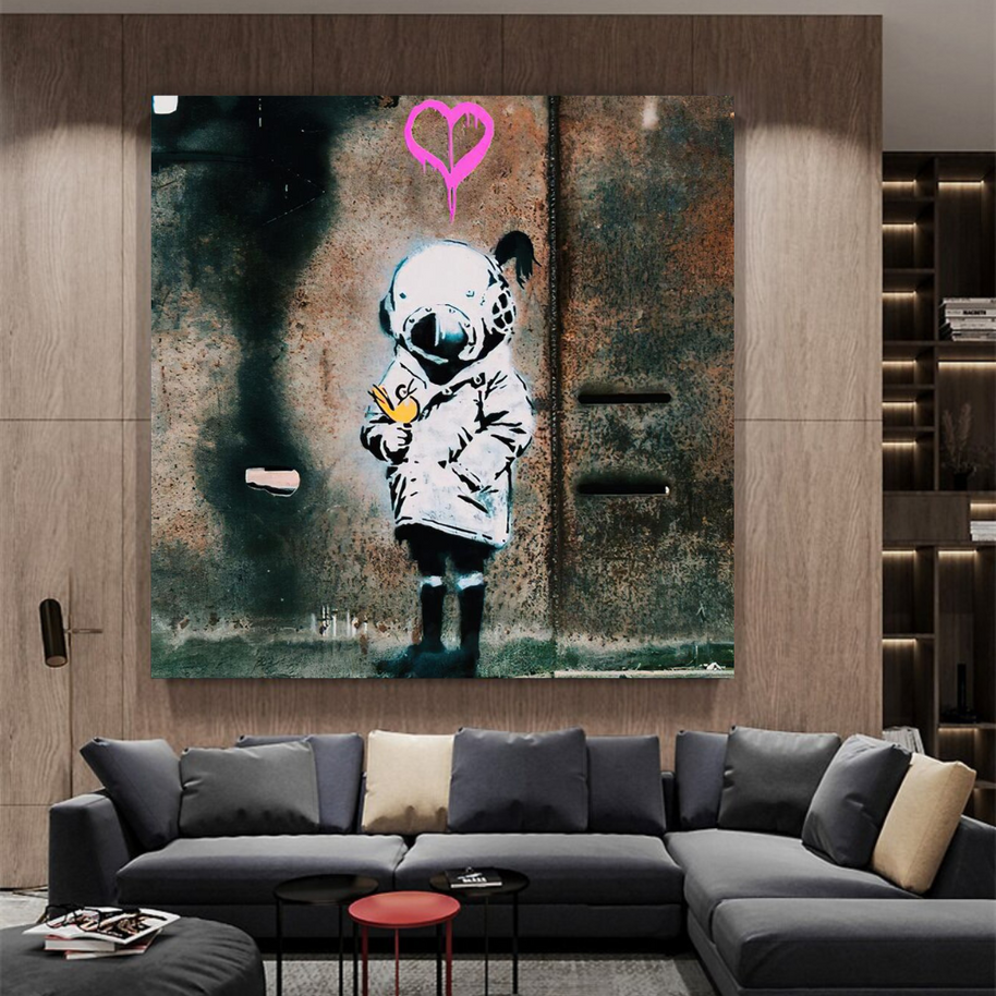 Banksy Follow your Dreams Canvas Wall Art-MinimalisticDecor.com