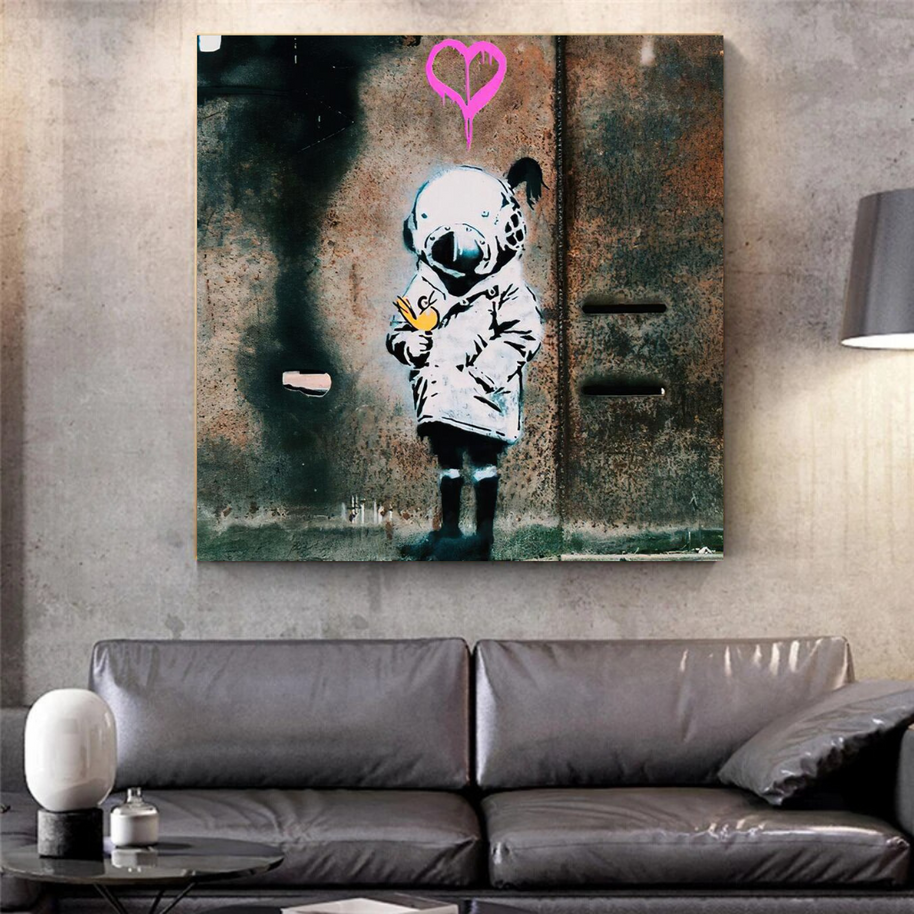 Banksy Follow your Dreams Canvas Wall Art-MinimalisticDecor.com