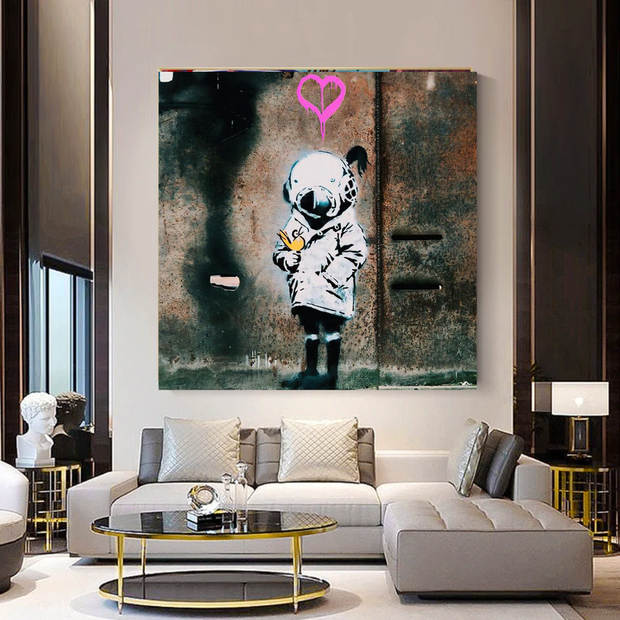 Banksy Follow your Dreams Canvas Wall Art-MinimalisticDecor.com