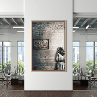 Banksy Graffiti Alice and Wonderland Canvas Wall Art-MinimalisticDecor.com