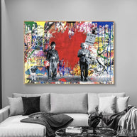 Banksy Love is Answer Canvas Wall Art-MinimalisticDecor.com