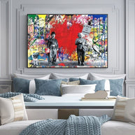 Banksy Love is Answer Canvas Wall Art-MinimalisticDecor.com