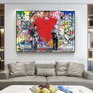 Banksy Love is Answer Canvas Wall Art-MinimalisticDecor.com
