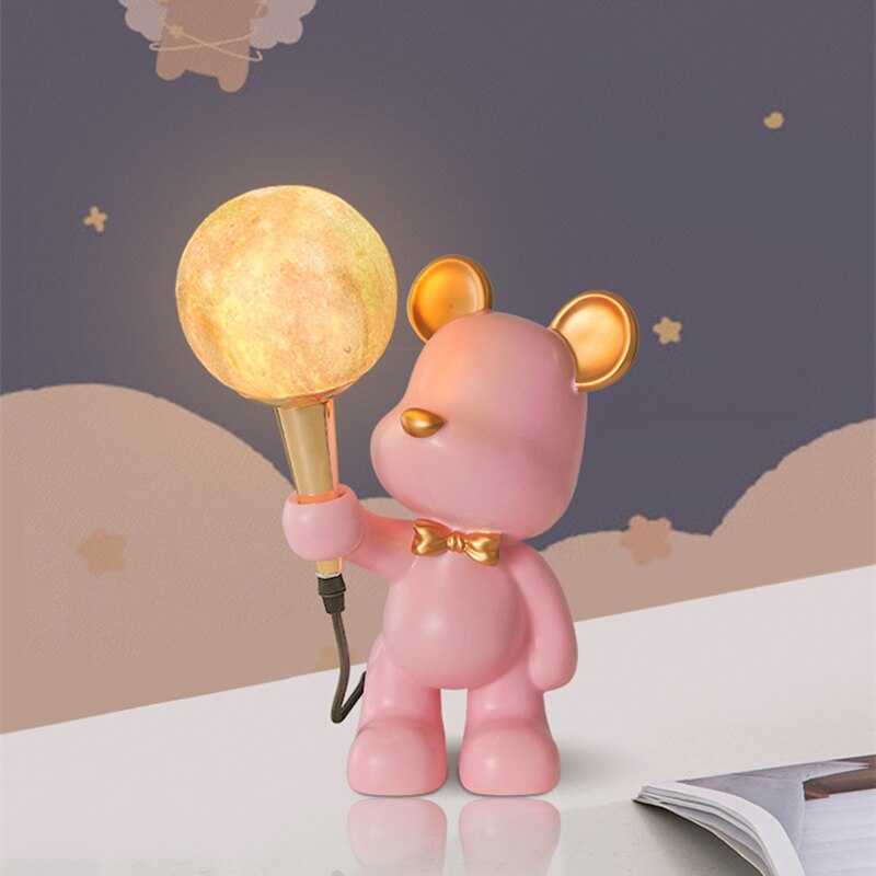 Bear Bedside Lamp for Kids Room-MinimalisticDecor.com