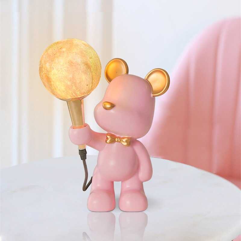 Bear Bedside Lamp for Kids Room-MinimalisticDecor.com