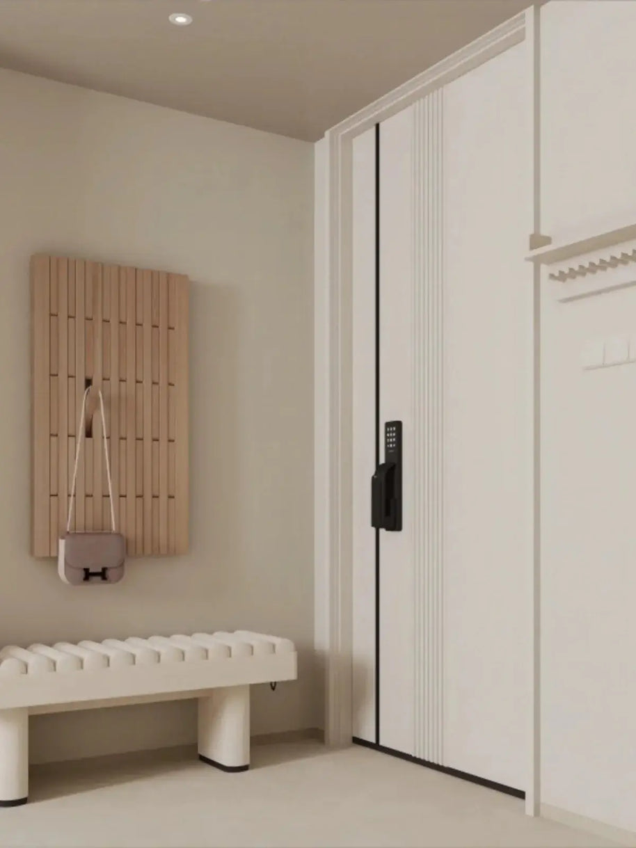 Beech Wood Piano Wall Hanging Coats Organiser-MinimalisticDecor.com