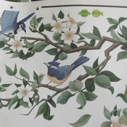 Birdcage Flower Wall Sticker – PVC Wall Decal-MinimalisticDecor
