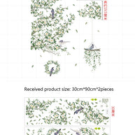 Birdcage Flower Wall Sticker – PVC Wall Decal-MinimalisticDecor