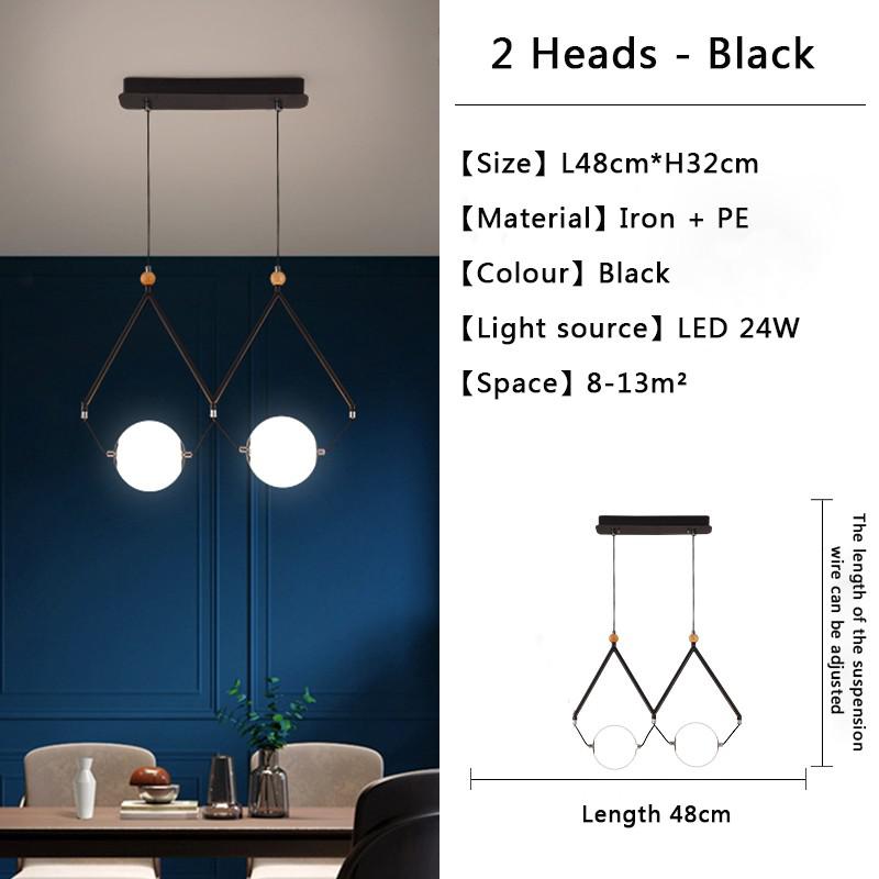 Black and Gold Globe LED - Glass Balls Hanging Light-MinimalisticDecor.com