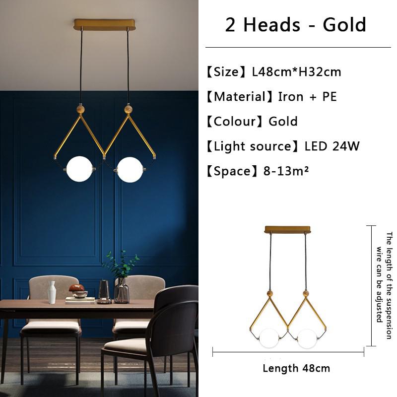 Black and Gold Globe LED - Glass Balls Hanging Light-MinimalisticDecor.com
