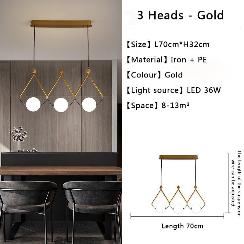 Black and Gold Globe LED - Glass Balls Hanging Light-MinimalisticDecor.com