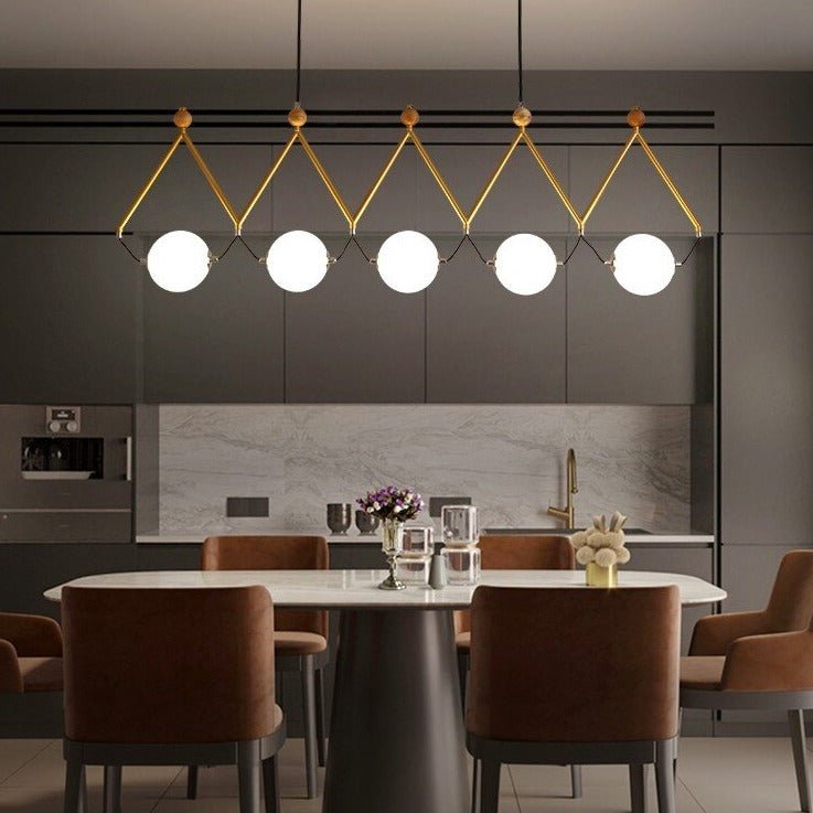 Black and Gold Globe LED - Glass Balls Hanging Light-MinimalisticDecor.com