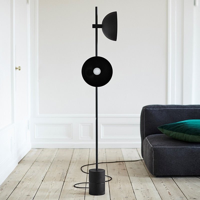 Black Heavy Standing Lamp: Durable Design and Elegant Style-MinimalisticDecor.com