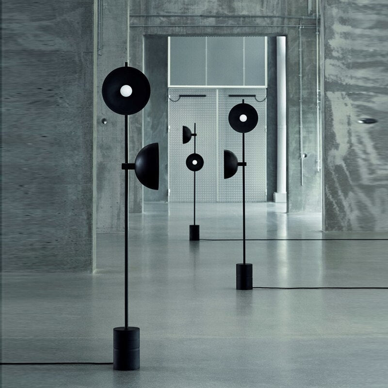 Black Heavy Standing Lamp: Durable Design and Elegant Style-MinimalisticDecor.com