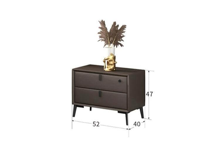 Black Movino Design Cushioned Bed Frame-MinimalisticDecor.com