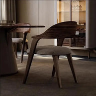 Black Walnut Solid Wood Dining Chair-MinimalisticDecor.com