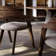 Black Walnut Solid Wood Dining Chair-MinimalisticDecor.com