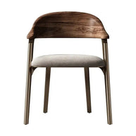 Black Walnut Solid Wood Dining Chair-MinimalisticDecor.com