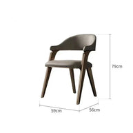 Black Walnut Solid Wood Dining Chair-MinimalisticDecor.com