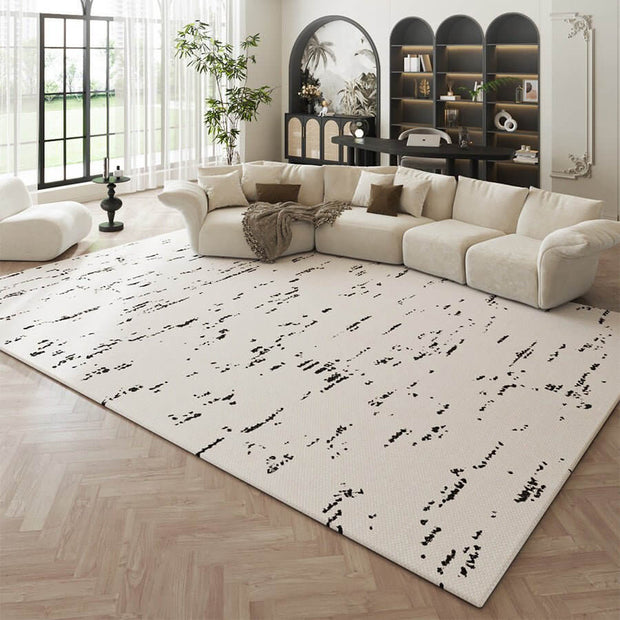 Black & White Stas Net Rug: Modern Sophistication-MinimalisticDecor.com