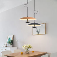 Black Wood Grain LED Pendant Light for Dining Room, Kitchen Decor-MinimalisticDecor.com