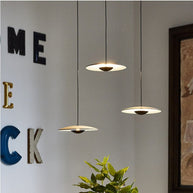 Black Wood Grain LED Pendant Light for Dining Room, Kitchen Decor-MinimalisticDecor.com