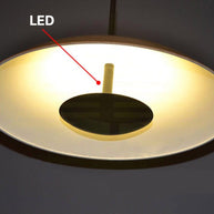 Black Wood Grain LED Pendant Light for Dining Room, Kitchen Decor-MinimalisticDecor.com