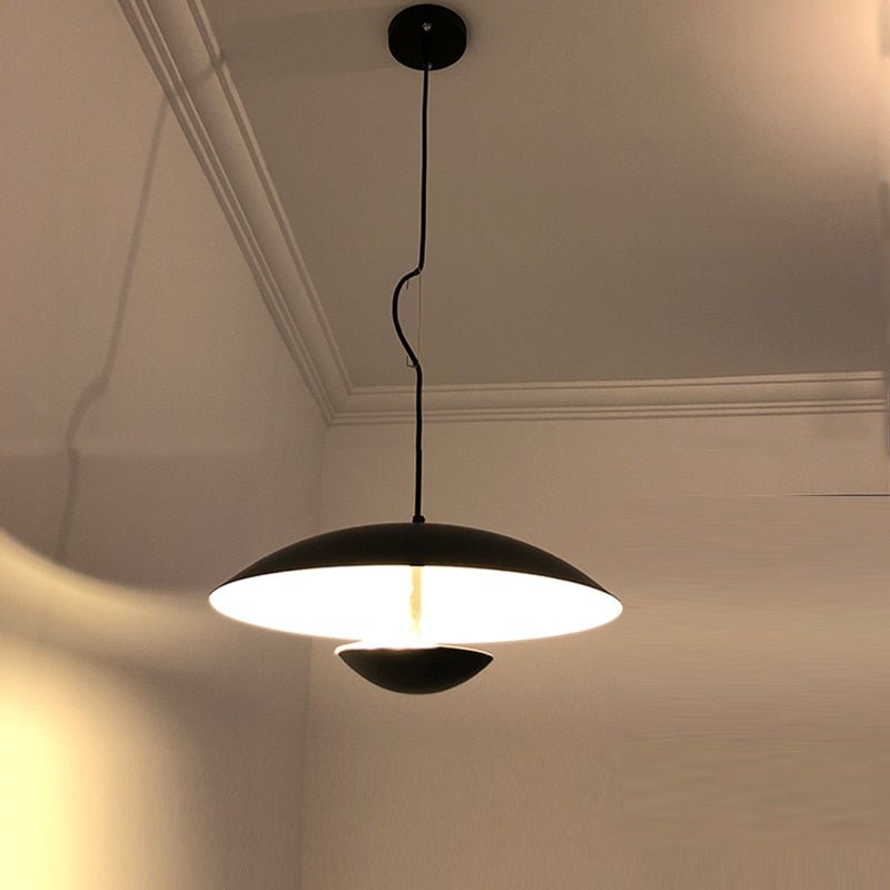 Black Wood Grain LED Pendant Light for Dining Room, Kitchen Decor-MinimalisticDecor.com