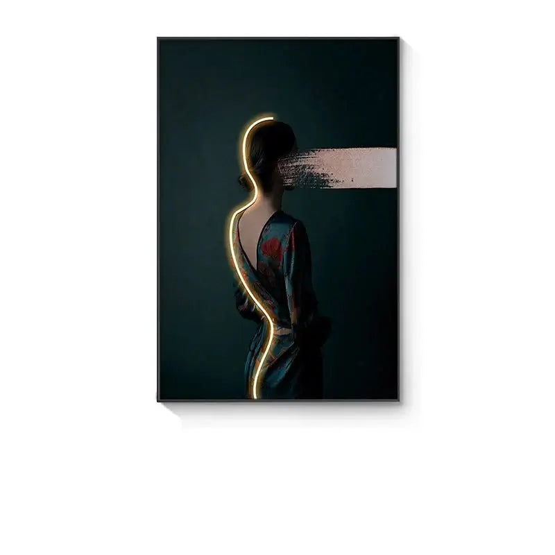 Bohemian Figure Porch LED Wall Art-MinimalisticDecor.com