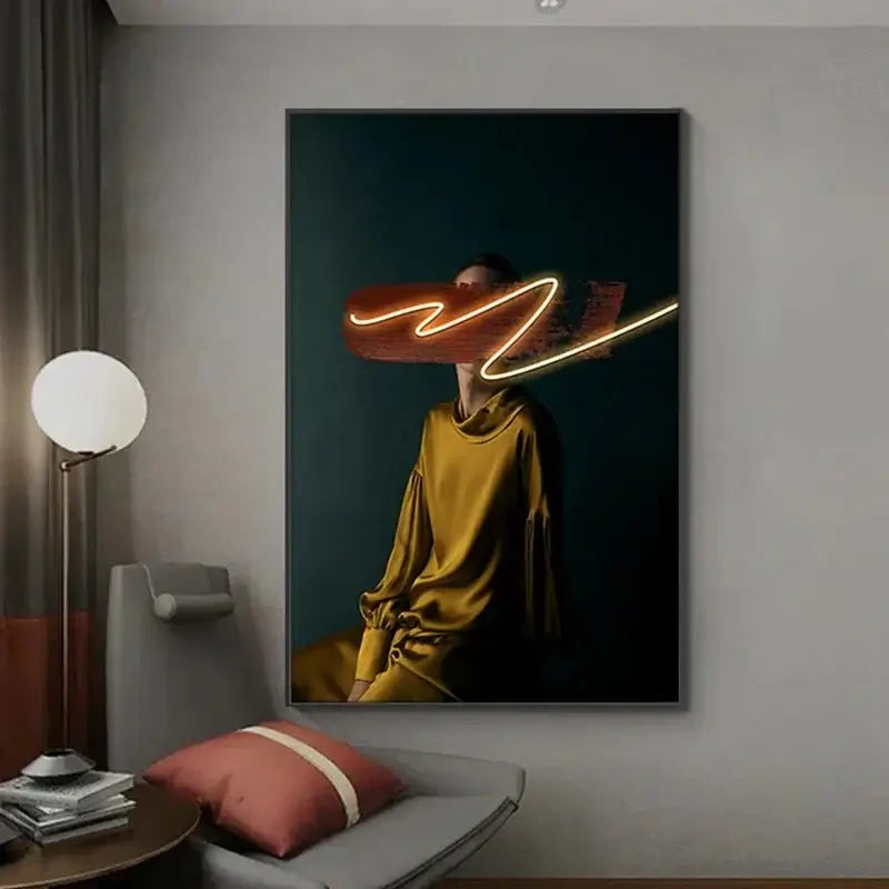 Bohemian Figure Porch LED Wall Art-MinimalisticDecor.com