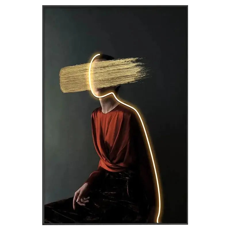 Bohemian Figure Porch LED Wall Art-MinimalisticDecor.com