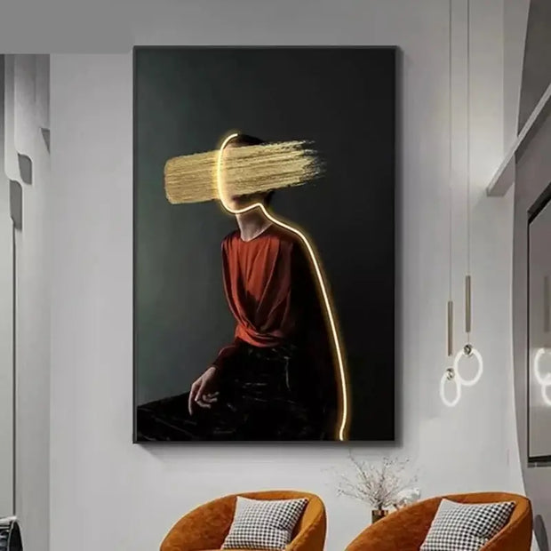 Bohemian Figure Porch LED Wall Art-MinimalisticDecor.com