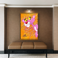 Bold and Playful - Pink Panther Poster Art-MinimalisticDecor.com