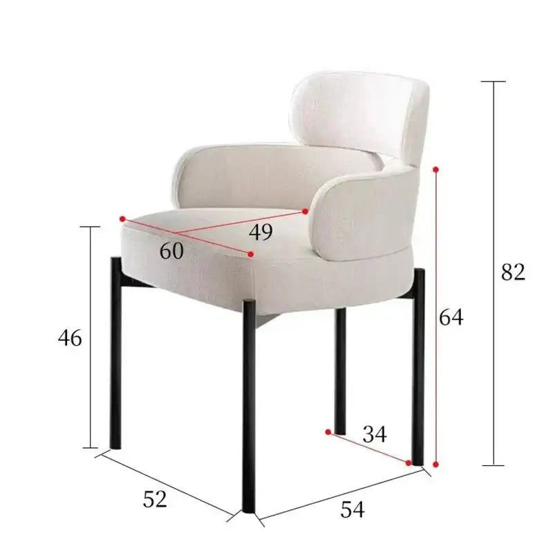 Boucle Minimalist Modern Dining Chair-MinimalisticDecor.com