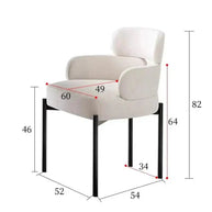 Boucle Minimalist Modern Dining Chair-MinimalisticDecor.com