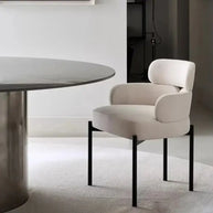 Boucle Minimalist Modern Dining Chair-MinimalisticDecor.com