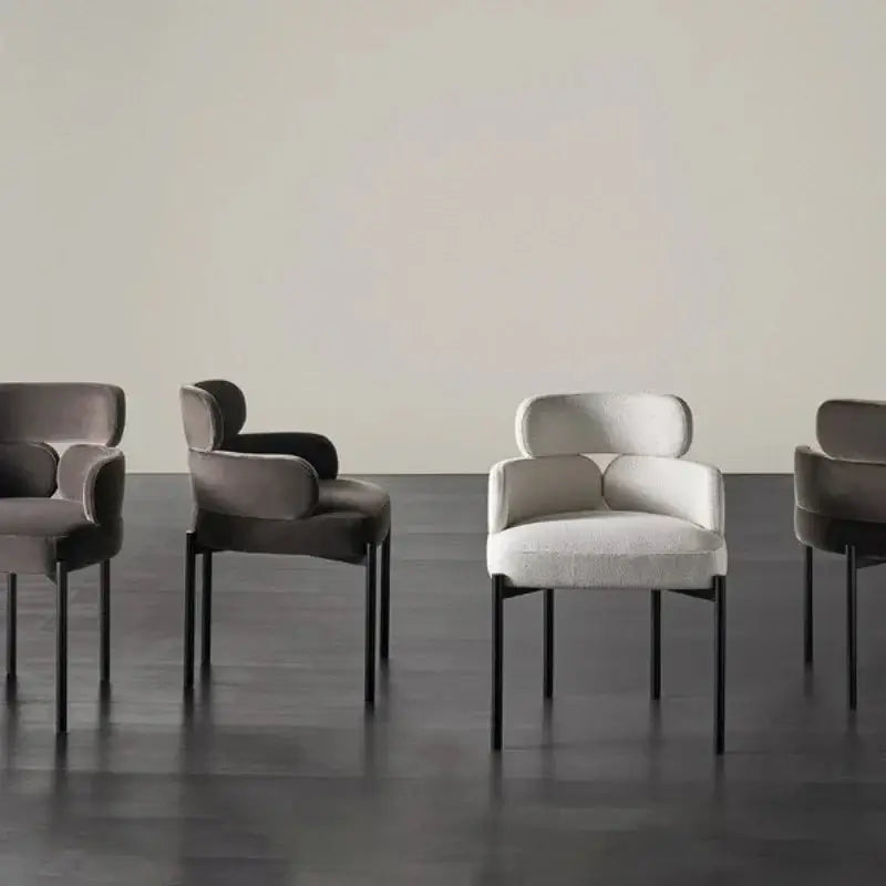Boucle Minimalist Modern Dining Chair-MinimalisticDecor.com